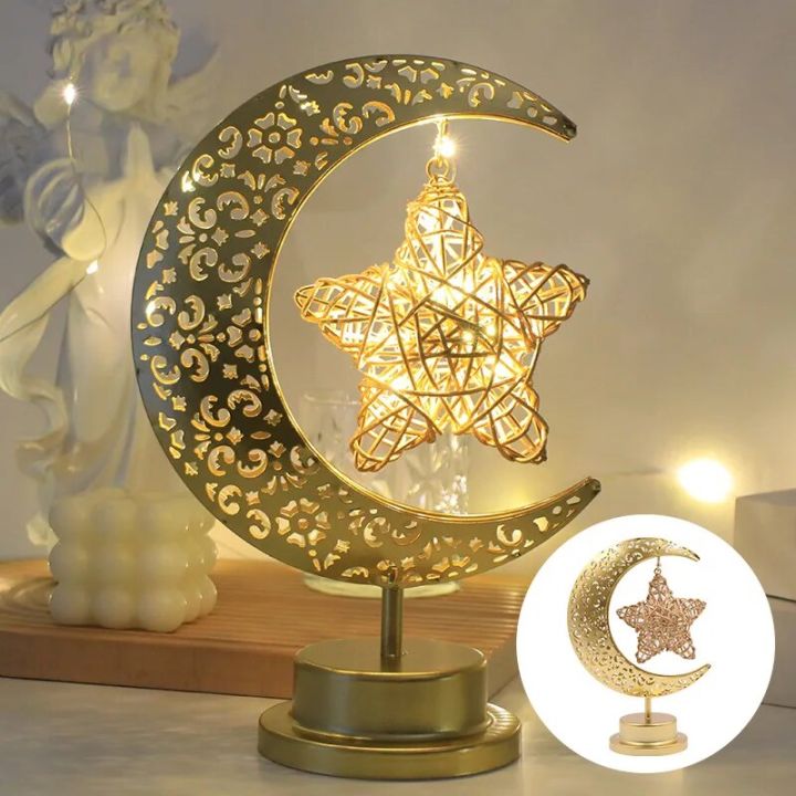 1PC%20Gurbana%20Orb%20Star%20Festival%20decorative%20lights%20Led%20Iron%20Moon%20Hollow%20table%20modeling%20lamp%20-%20Image%205