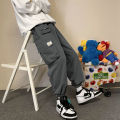 Casual Pants Men Autumn and Winter Korean Style Trendy Straight Cargo Pants All-Matching Fashion Loose Student Ankle Length Jogger Pants Men.