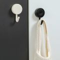 10pcs Mini Self Adhesive Wall Hooks Strong Bearing Bathroom Door Kitchen Household Towel Hanging Key Holder Plastic Hanger. 