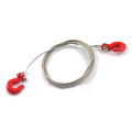 1: 10 RC Crawler Accessories Metal Trailer Wire Rope Tow Rope with Hooks for RC Car 1/10 D90 Axial SCX10 Truck RC Car Parts.