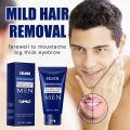 Intimate Private Hair Removal Cream for Men Painless, Soothing Depilatory for Unwanted Coarse Male Body Hair. 