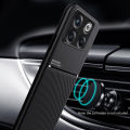 xprmy for OnePlus 10T / OnePlus Ace Pro Case Car Magnetic Holder Leather Plate Back Cover Soft Phone Cases.