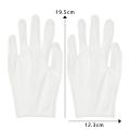 1Pair White Cotton Gloves Labor Protection Gloves for Jewelry Appreciation Thin Medium Cleaning Gardening Etiquette Supplies. 