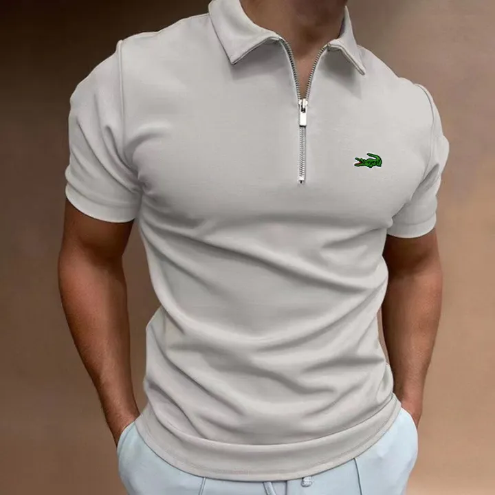 2024%20Summer%20Hot%20selling%20Men's%20Polo%20Shirt%20Short%20sleeved%20Lapel%20Zipper%20Polo%20Shirt%20Casual%20Street%20Wear%20Summer%20Men's%20Shirt%20European%20Si%20-%20Image%203