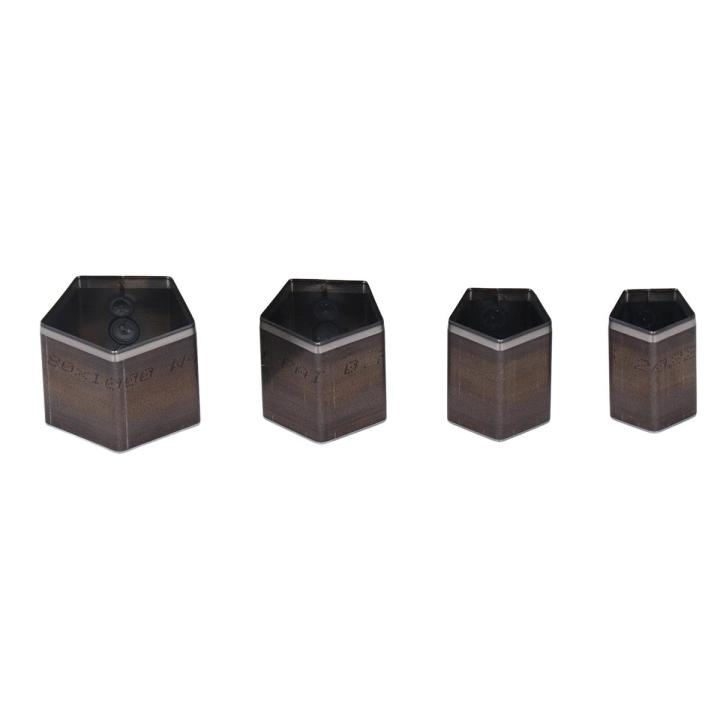 Leather Cutting Mold, Clean Cutting Leather Punching Dies Set 4Pcs Strong for Craft