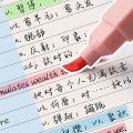 6PCS Highlighter Light Color Kawaii Markers DIY Album Diary Double Ended Highlighter Student Stationery School Office Supplies Yao Store.