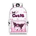 Sanrios Kuromi My Melody New Shoulders Backpack Pupil High-Capacity Anime Kawaii Storage Bag Schoolbag Birthday Gifts 47cm. 
