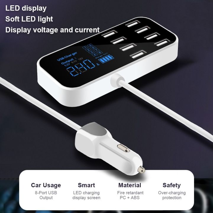 A9S%20Fast%20Car%20Charger%208%20Port%20Multi%20USB%20LCD%20Display%2012V%20Phone%20Charger%20USB%20Hub%20for%20Phone%20Tablets%20DVR%20-%20black%20-%20Image%204