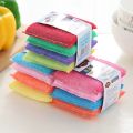 4Pcs Pan Pot Dish Wash Sponges Double Side Dishwashing Sponge Household Kitchen Cleaning Tools Tableware Dish Washing Brush.