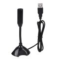Mini Condenser USB 2.0 Microphone Flexible Desktop Stand Mic for PC Laptop. 