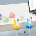 1/6/10PCS Finger Shape Cable Clips Holder Cute Charging Cord Management Home Office Car Desk Tidy Self-Adhesive Cable Winder Conbo. 