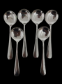 Stainless Stee Long Handle Spoon Round Soup Spoon Tea Set 6 pcs.