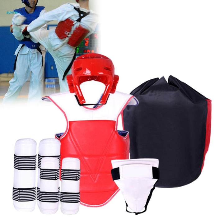 5x%20Taekwondo%20Protective%20Gear%20with%20Arm%20Leg%20Guards%20Boxing%20Headgear%20Full%20Protection%20for%20Grappling%20XXL%20-%20Image%202