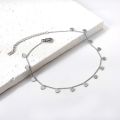 LUXUSTEEL Women Mini Heart Shape Charms Anklets Stainless Steel Leg Chains Ankle Beach Foot Jewelry Holidays Accessories.