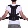 Real Doctor Posture Corrector Unisex Magnetic Back Brace Posture Corrector Therapy Shoulder Belt - Black. 