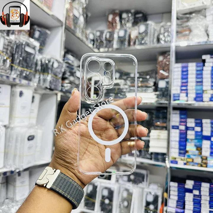 Tecno%20Camon%2050%204G%20Berlia%20Transparent%20Magnatic%20Magsafe%20Anti%20Yellow%20Clear%20Protective%20Phone%20Case%20Back%20Cover%20-%20Image%203