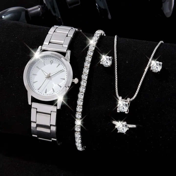 New%206PCS%20Set%20Luxury%20Watches%20Set%20Women%20Silver%20Fashion%20Elegant%20Wristwatch%20Quartz%20Watch%20Ladies%20Clock%20-%20Image%205