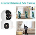 V380 Pro Dual Lens Wireless Dome Camera WIFI Home Smart Protection Wireless CCTV Indoor Camera Two Way Audio.
