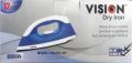 Vision Dry Iron Model Vis-Dei-007 Non-Sticky Coating Sole Plate 1150Watt - Iron Machine: Ironing Made Easy. 