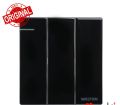 WALTON CRYSTAL BLACK Series 16A Three Gang Switch Socket 3Gang.