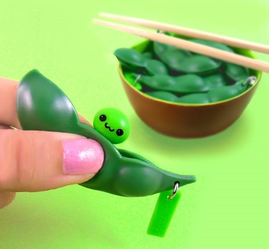 Fidget Toys Cute Stress Toy Decompression Edamame Toys