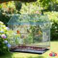 Code- 6057 - House Shape Bird Color Full metal wire cage for Foldable Pet Carrier/House  bird cage,bird accessories,bird food,bird toys,bird nest,bird harness,bird cage big size,bird feeder,bird house,bird cage decoration,bird cage big size steel,cage sm. 