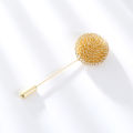 AliExpress men's neckline long needle flower ball collar needle blazer fashion personality color temperament brooch. 