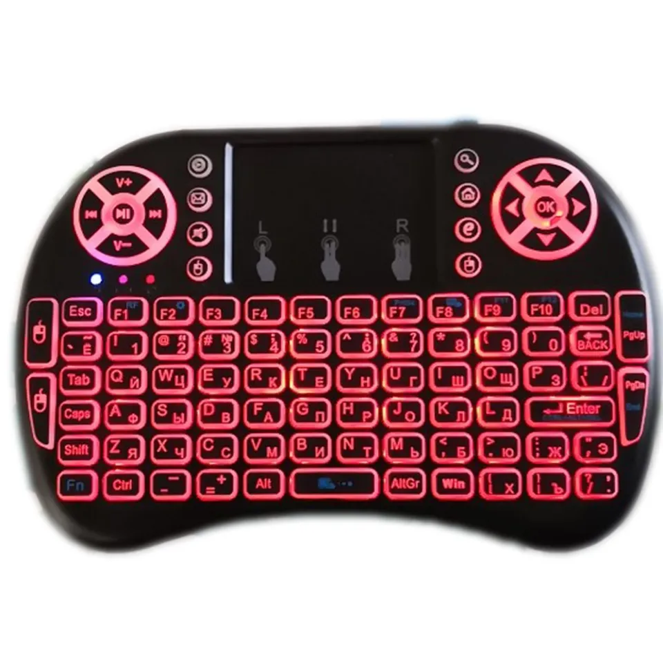 English Russian French Spanish Portuguese USB Touchpad for