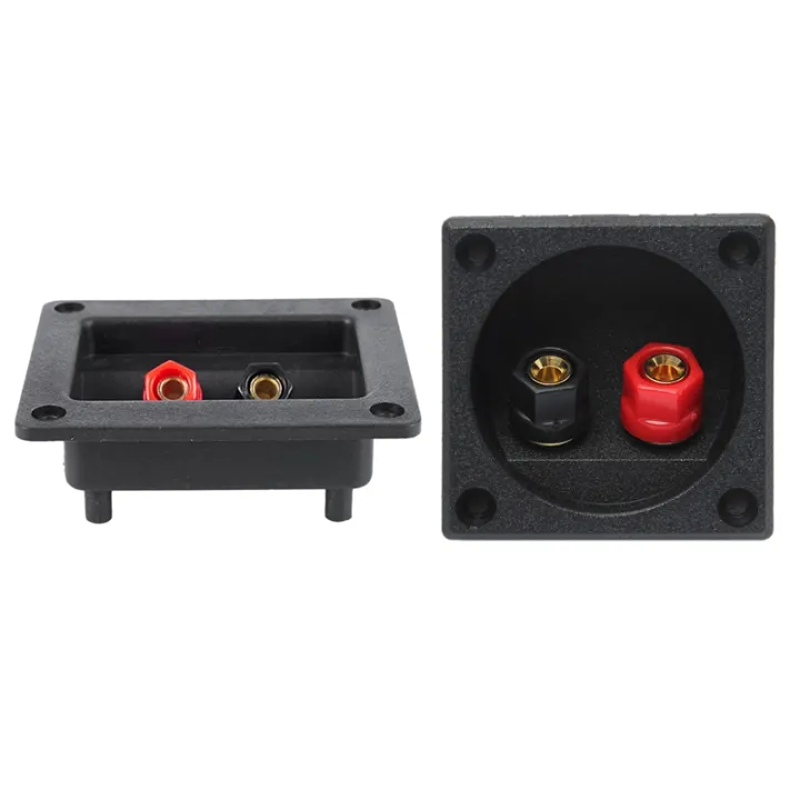 BRADOO-%202%20Pcs%20Square%20Binding%20Post%20Type%20Speaker%20Box%20Terminal%20Cup%20Wire%20Connector%20Board%20,%2090X78Mm%20&%2057X57Mm%20-%20Image%202