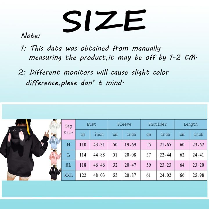 Kawaii%20Rabbit%20Ears%20Hoodie%20Winter%20Long%20Sleeve%20Blouse%20Loose%20Sweatshirt%20Design%20Cuff%20Printed%20Hooded%20Sweatshirt%20Soft%20Draw%20String%20Top%20-%20Image%206