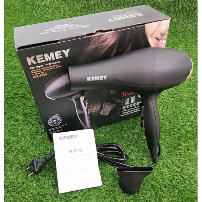 Kemei-KM-5805-1000W-%20(%202%20in%20!%20)%20Powerful-Professional-Heavy-Duty-Hair-Dryer-for-Unisex%20-%20Black%20-%20Image%203