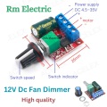 Dc fan Regulator DC Motor Speed Controller Regulator 5A 90W PWM 12V DC Motor Speed Controller Module DC-DC 4.5V-35V Adjustable Speed Regulator Control. 