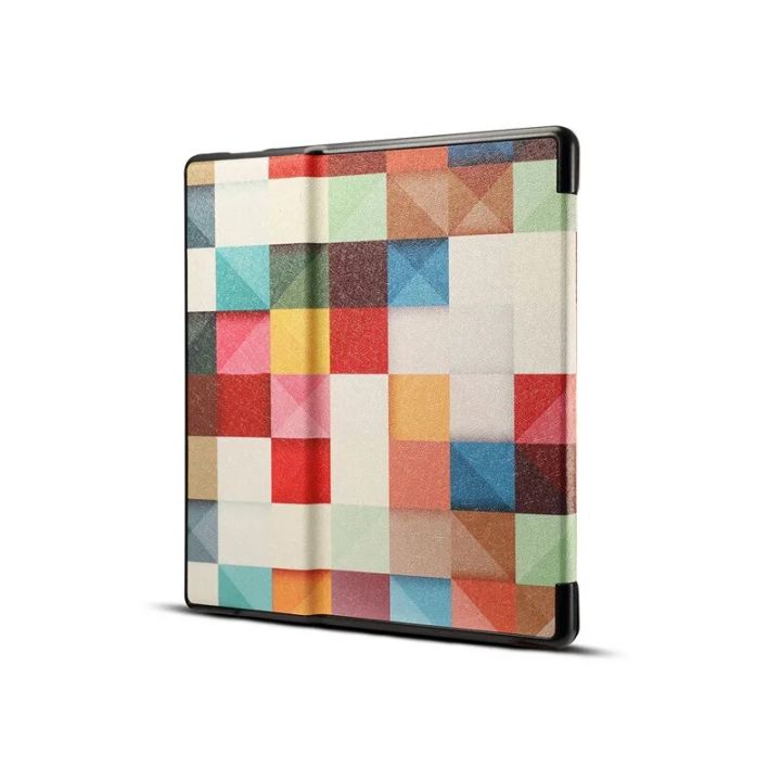 【YIYANGMAOYI111】For Amazon Kindle 2019 2017 7.0 E-reader E-book Print Wake Up Sleep Tablet Case Flip Leather Magnet Cover +Film