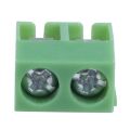 100 Pieces 2 Pin 5 mm Pinch PCB Mount Screw Terminal Block Connector 300V 10A (Green).