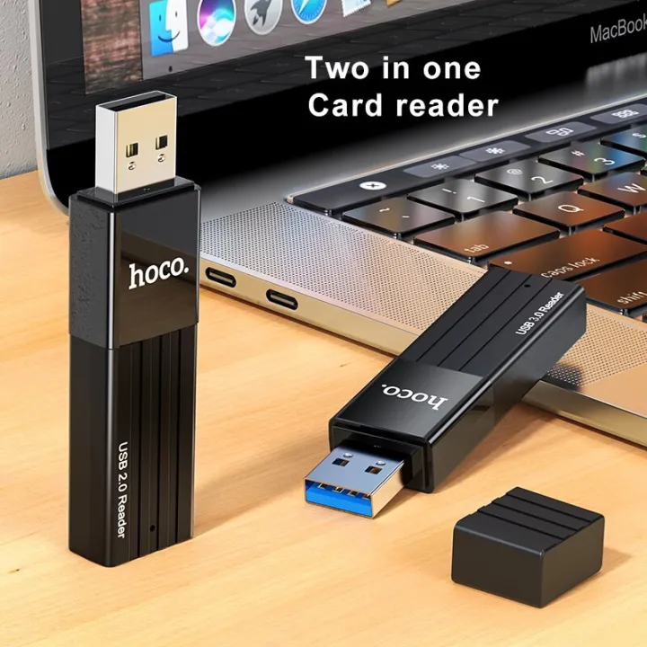 HOCO%202in1%20Card%20Reader%20USB%203.0%202.0%20SD%20Micro%20SD/TF%20Card%20Memory%20Reader%20Multi-card%20USB%20Writer%20Adapter%20Flash%20Drive%20Laptop%20Accessories%EF%BC%88USB2.0%EF%BC%89%20-%20Image%204