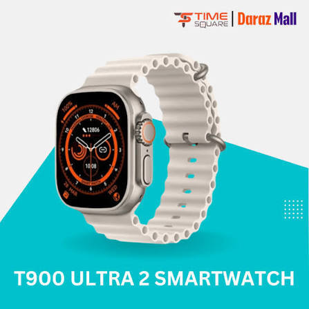 T900 Ultra Smartwatch – Fitness Tracking, Notifications & Long Battery - HD Display, Fitness Tracker, Waterproof, Heart Rate Monitor, Bluetooth Calling For Apple Watch