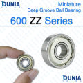 Miniature Deep Groove Ball Bearing 600 ZZ Series 608ZZ.
