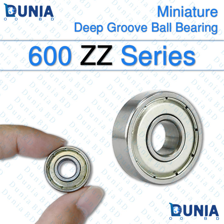 Miniature Deep Groove Ball Bearing 600 ZZ Series 608ZZ