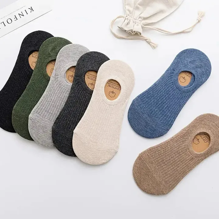 5Pair%20/%20Lot%20Men's%20Socks%20Non-slip%20Silicone%20Invisible%20Cotton%20Sock%20Breathable%20Mesh%20Comfortable%20Summer%20Thin%20Sports%20Men%20Sock%20Elastic%20-%20Image%206