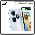 Mobile Camera Protector For Tecno Spark 20/ Spark 20C/ Spark GO 2024/ Infinix Hot 40i/ Smart 8 | Soft Plastic Clear Transparent Anti-Scratch & Anti-Fingerprint Camera Protector for Mobile.