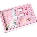【Fashion】Cherry Sakura 80 A6 Loose-Leaf Notebook Journal Agenda Gift Set Kawaii Stationery. 