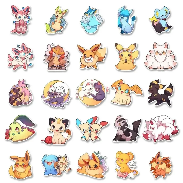 10/30/50pcs%20Cute%20Pokemon%20Eevee%20Anime%20Cartoon%20Stickers%20Laptop%20Car%20Motorcycle%20Luggage%20Suitcase%20Classic%20Toy%20Funny%20Decal%20Kid%20Sticker%20-%20Image%205