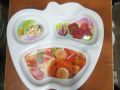 Melamine Baby Divided Plate-1 Piece Multi Color. 