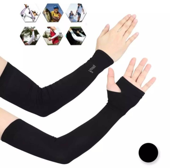1%20Pair%20Arm%20Sleeves%20Bicycle%20Sleeves%20UV%20Protection%20Running%20Cycling%20hand%20Sleeves%20Sunscreen%20Arm%20Warmer%20for%20Men%20Women%20Black%20Color%20-%20Image%202