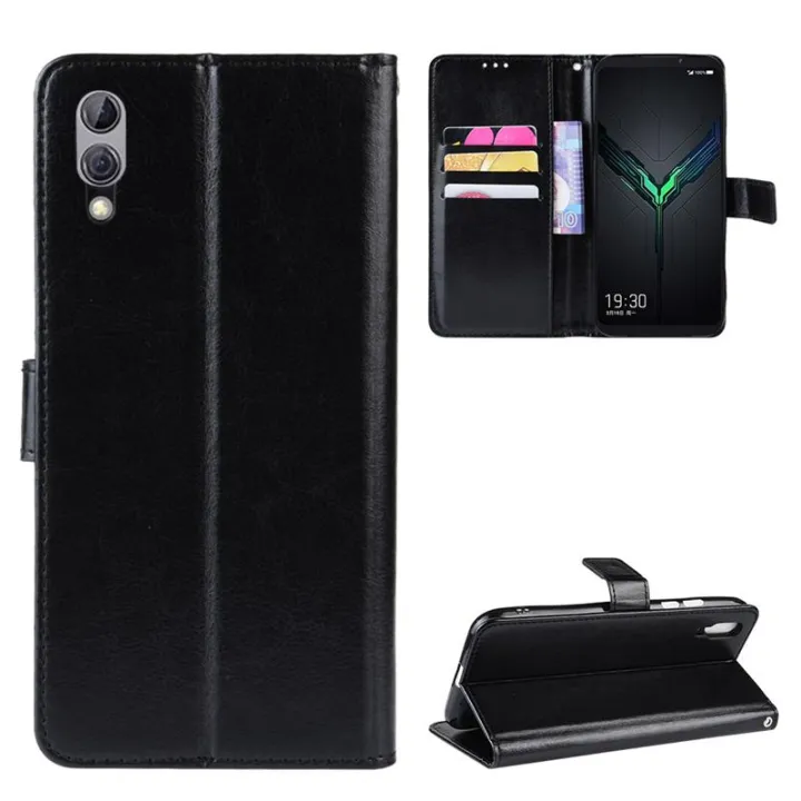 For%20Xiaomi%20Black%20Shark%202%20Vintage%20Leather%20Magnetic%20Buckle%20Flip%20Cover%20Case%20-%20Image%202