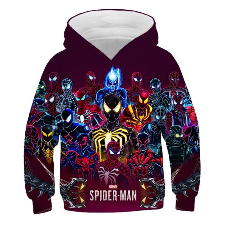 Baby Boys Spiderman Hoodies Wiinter Kids Clothes Toddler