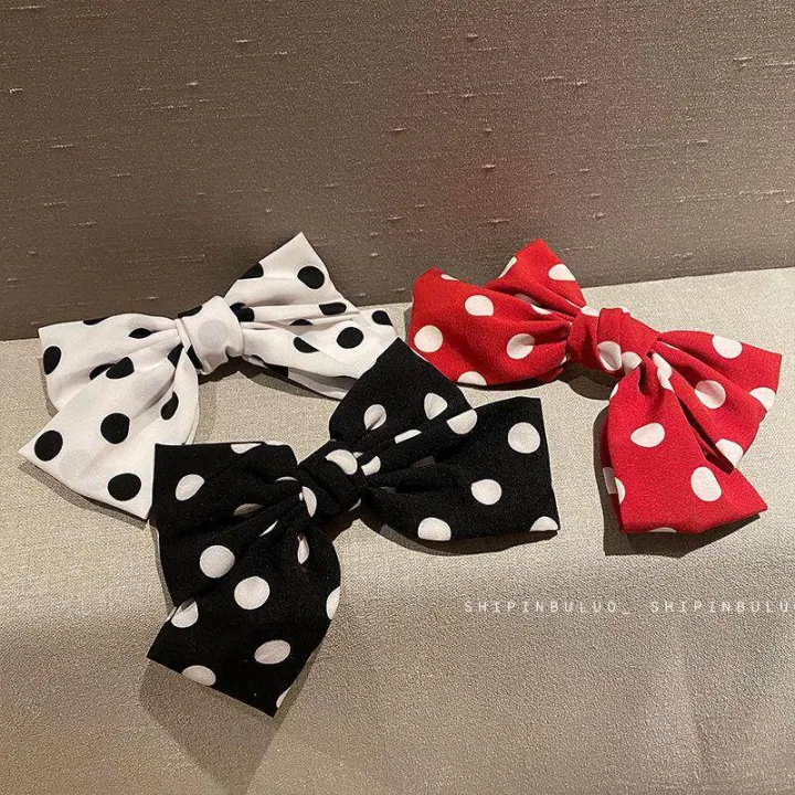 1%20Pc%20Trendy%20Big%20Polka%20Dot/%20Large%20Ball%20Printed%202%20Layer%20Hair%20Band%20For%20Girls%20Simple%20Stylish%20-%20Bowknots%20Hair%20Clip%20for%20Women%20New%20Collection%20Hairpin%20Hair%20Accessories%20For%20Summer%20Style%20Women%20-%20Hair%20Band%20-%20Image%202