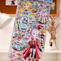 1Pcs Kids Dress Up Doll Sticker 3D Princess Kawaii Double Layer Children Sticker Toy for Laptop Scrapbooking Stationery Notebook. 