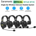 Saramonic WiTalk WT4S Full Duplex Communication Wireless Headset System Marine Boat Duplex Intercom Headsets Coaches Microphone. 
