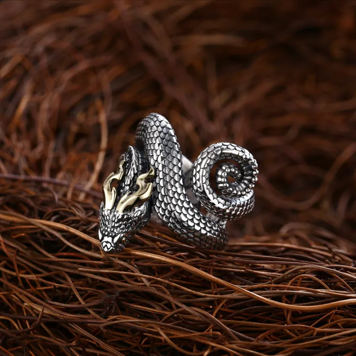 Vintage%20Charm%20Horned%20Snake%20Ring%20For%20Man%20Woman%20Aesthetic%20Punk%20Viking%20Myth%20Snake%20Dragon%20Open%20Ring%20Cool%20Trend%202023%20New%20Gift%20Jewely%20-%20Image%202